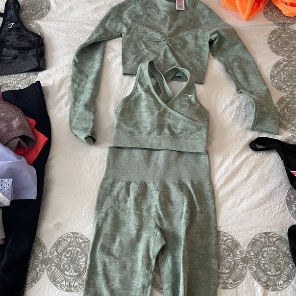 Gymshark Pants - Gymshark seamless camo SET size small!